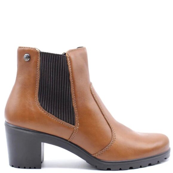 NEW ENVAL SOFT Made In Italy Leather Booties brown for women  563mn - Picture 1 of 6